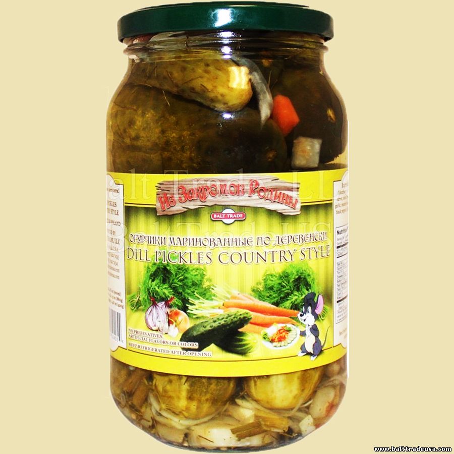 Dill Pickles Country Style