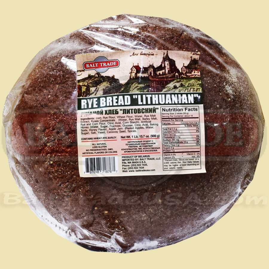 Dark Rye Bread Lithuanian ( Ready To Eat )