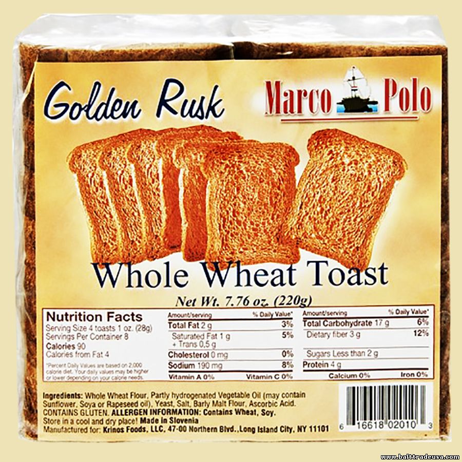 Whole Wheat Rusks