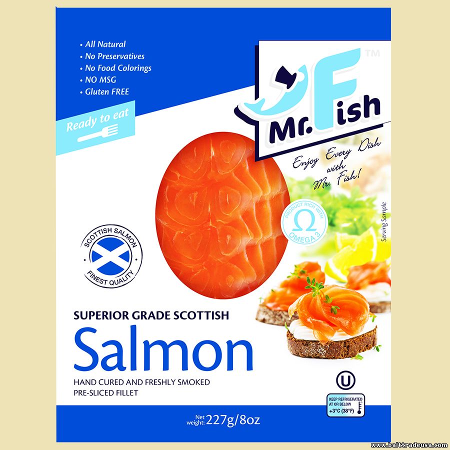 Scotland Salmon Smoked Sliced #178